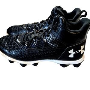 Under Armour 7 Men's Black Cleats Tennis Shoes Athletic Sneakers